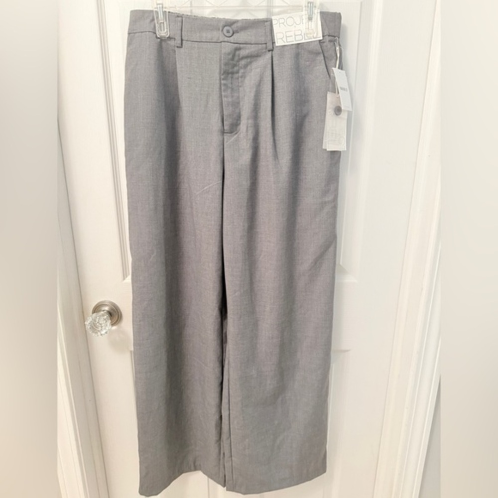 PROJECT REBEL Grey Wide Leg Trousers Sz XL CD